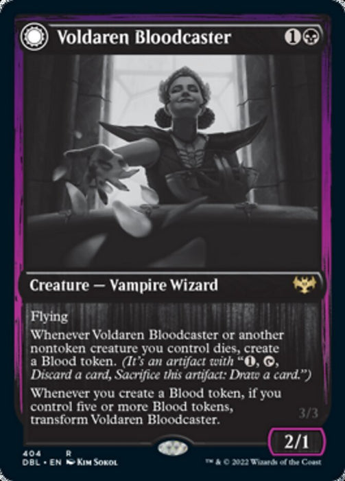 Voldaren Bloodcaster // Bloodbat Summoner  - Inverted (Foil)