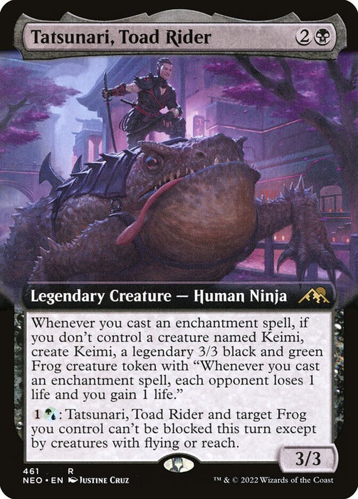 Tatsunari, Toad Rider  - Legendary - Extended Art (Foil)