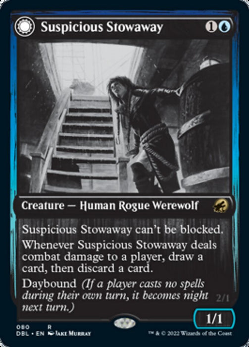 Suspicious Stowaway // Seafaring Werewolf  - Inverted