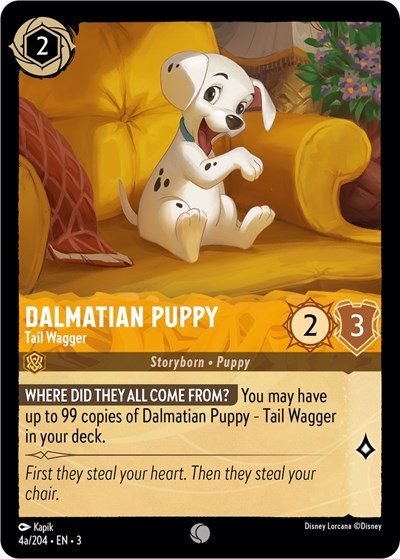Dalmatian Puppy - Tail Wagger (4a/204) - Foil