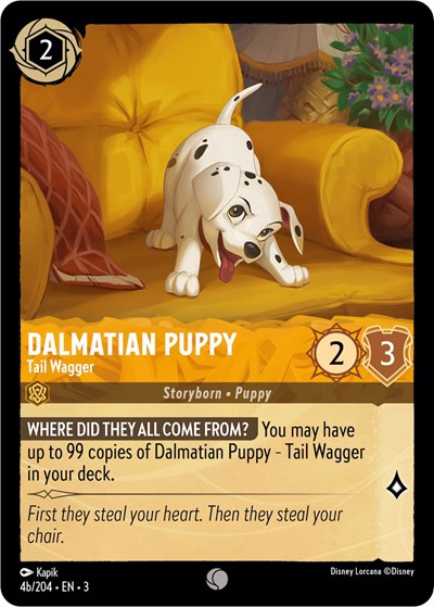 Dalmatian Puppy - Tail Wagger (4b/204) - Foil
