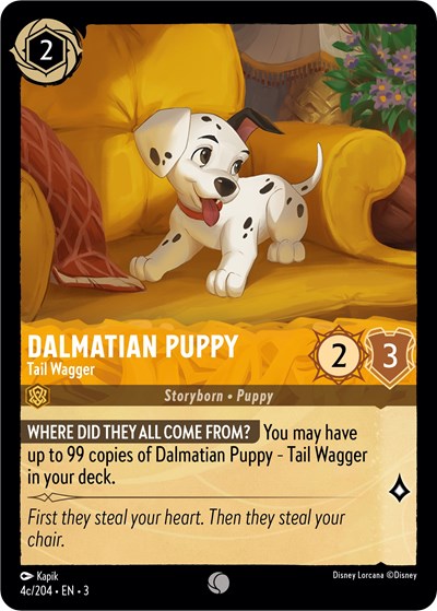 Dalmatian Puppy - Tail Wagger (4c/204) - Foil