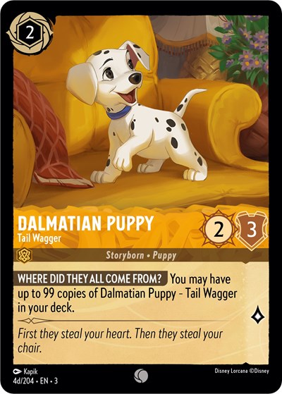 Dalmatian Puppy - Tail Wagger (4d/204) - Foil