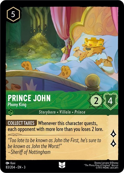 Prince John - Phony King - Foil