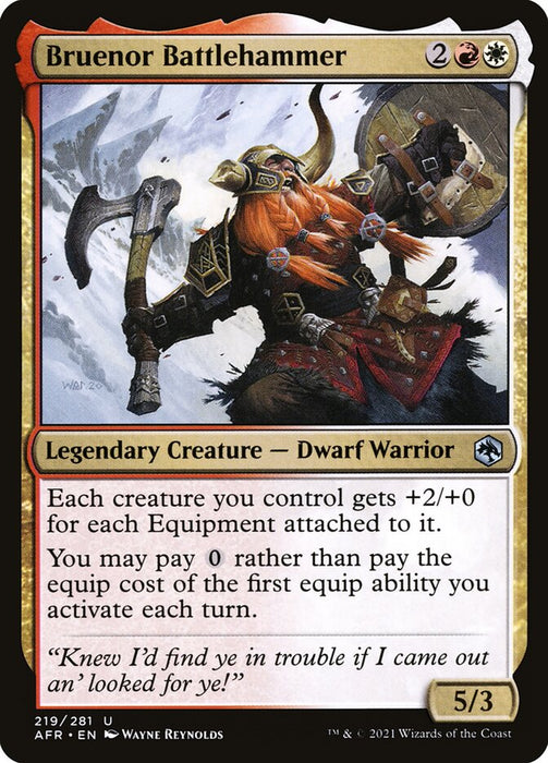 Bruenor Battlehammer  - Legendary (Foil)