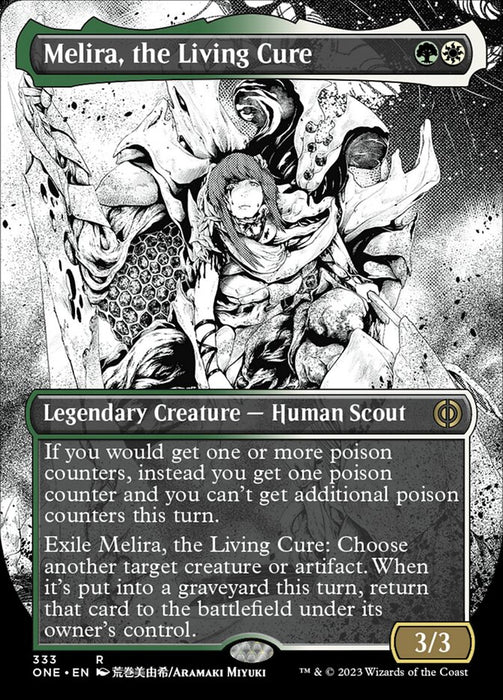 Melira, the Living Cure - Borderless - Showcase- Legendary- Inverted (Foil)