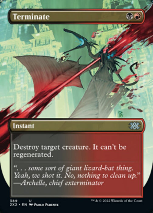 Terminate - Borderless  - Inverted