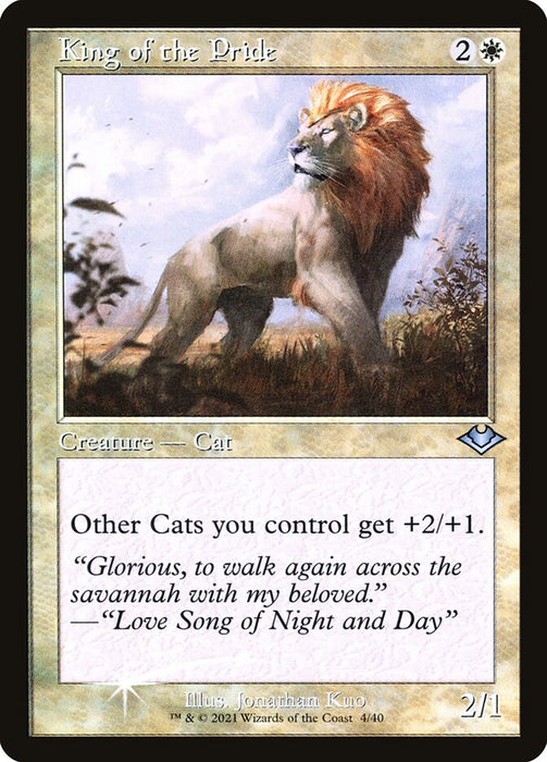 King of the Pride - Retro Frame  (Foil)