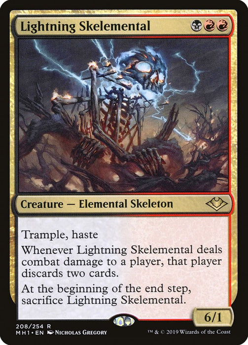 Lightning Skelemental  (Foil)