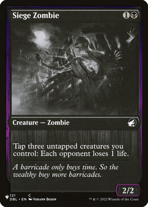 Siege Zombie - Inverted