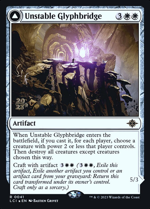 Unstable Glyphbridge // Sandswirl Wanderglyph (Foil)