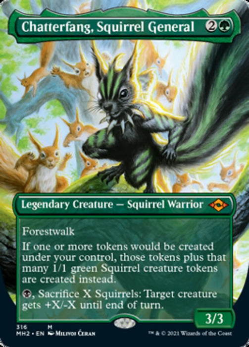 Chatterfang, Squirrel General - Borderless  - Legendary