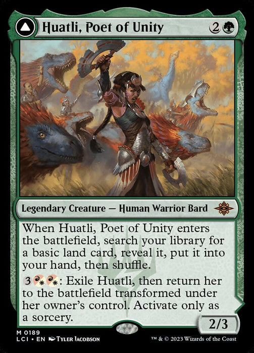 Huatli, Poet of Unity // Roar of the Fifth People - Legendary