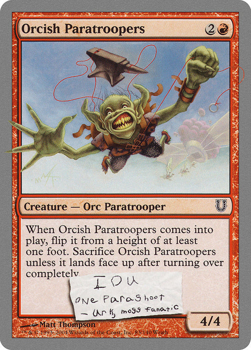 Orcish Paratroopers  (Foil)