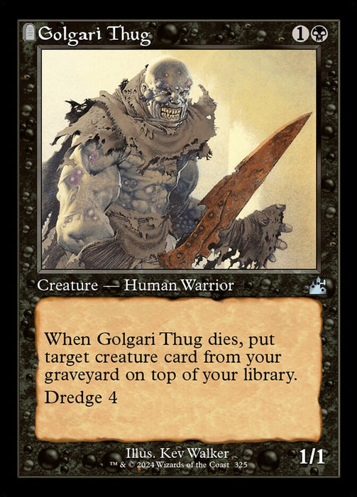 Golgari Thug - Retro Frame