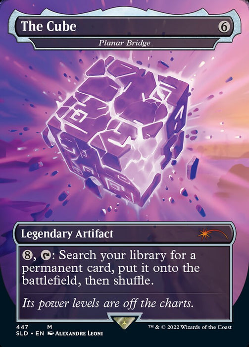 The Cube - Planar Bridge - Borderless - Full Art - Legendary- Inverted (Foil)
