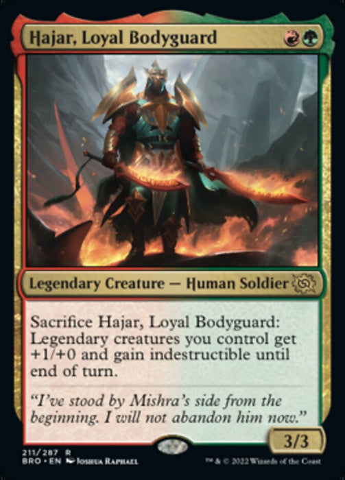 Hajar, Loyal Bodyguard - Legendary (Foil)