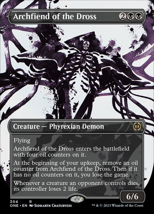 Archfiend of the Dross - Borderless - Showcase- Inverted (Foil)