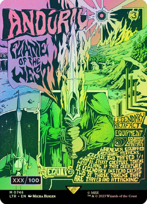 Andúril, Flame of the West - Borderless - Full Art - Legendary (Foil)