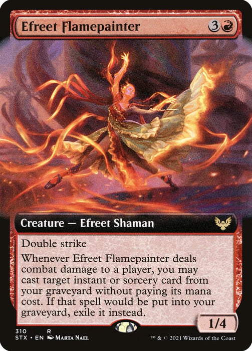 Efreet Flamepainter  - Extended Art (Foil)