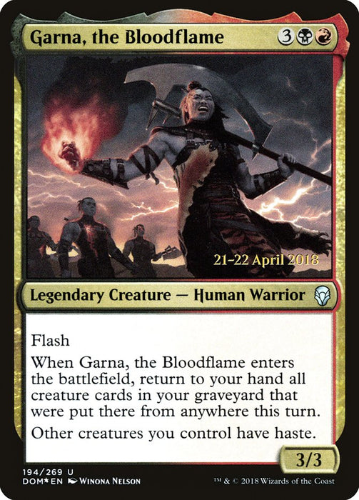 Garna, the Bloodflame  - Legendary (Foil)
