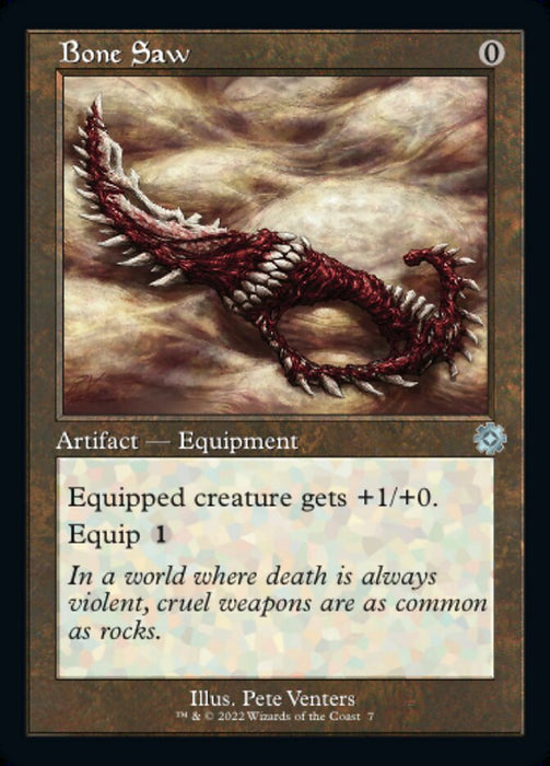 Bone Saw - Retro Frame (Foil)