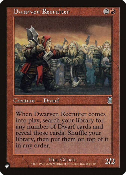 Dwarven Recruiter - Retro Frame