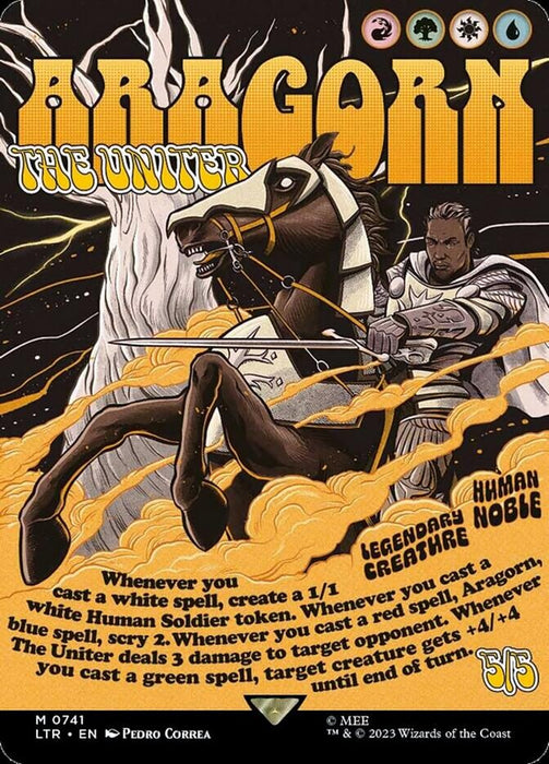 Aragorn, the Uniter - Borderless - Full Art - Legendary