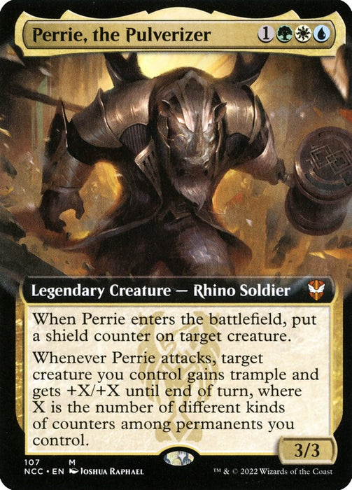 Perrie, the Pulverizer - Legendary- Extended Art (Foil)