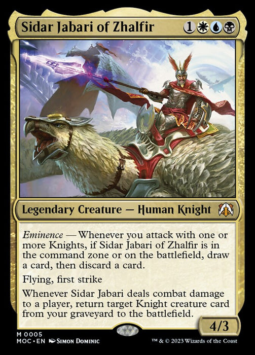 Sidar Jabari of Zhalfir - Legendary