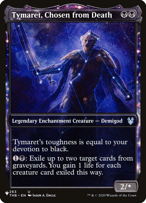 Tymaret, Chosen from Death - Full Art - Nyxtouched- Showcase- Legendary- Inverted
