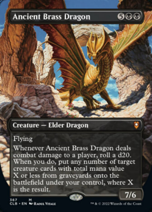 Ancient Brass Dragon - Borderless  - Inverted (Foil)