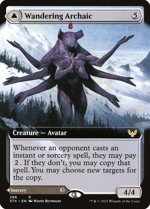 Wandering Archaic // Explore the Vastlands  - Extended Art (Foil)