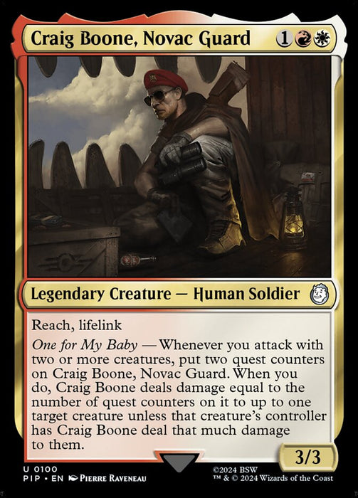 Craig Boone, Novac Guard - Legendary