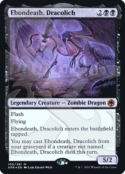 Ebondeath, Dracolich  - Legendary (Foil)
