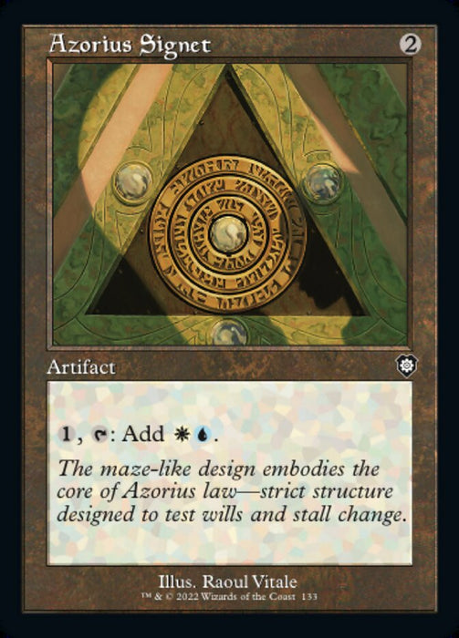 Azorius Signet - Retro Frame