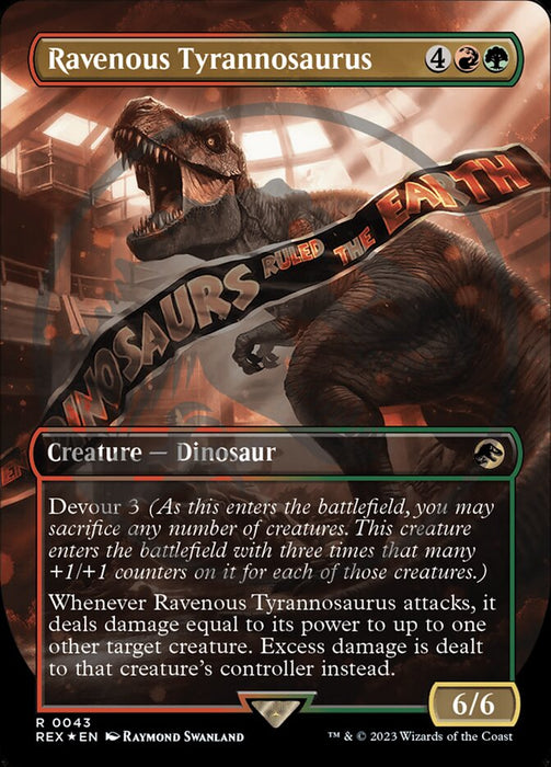Ravenous Tyrannosaurus - Borderless (Foil)