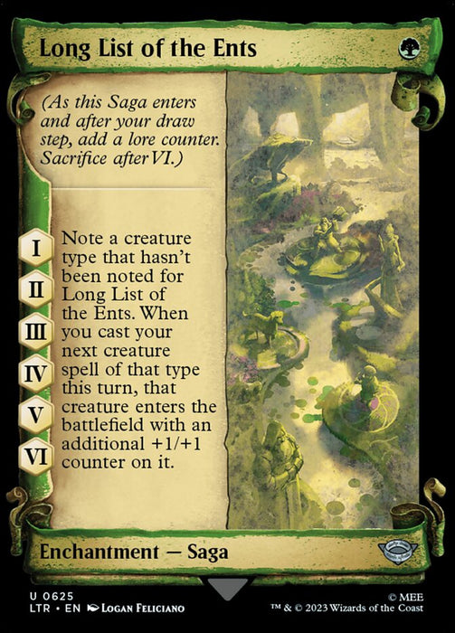 Long List of the Ents - Showcase (Foil)