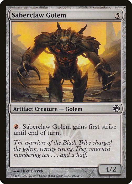 Saberclaw Golem  (Foil)