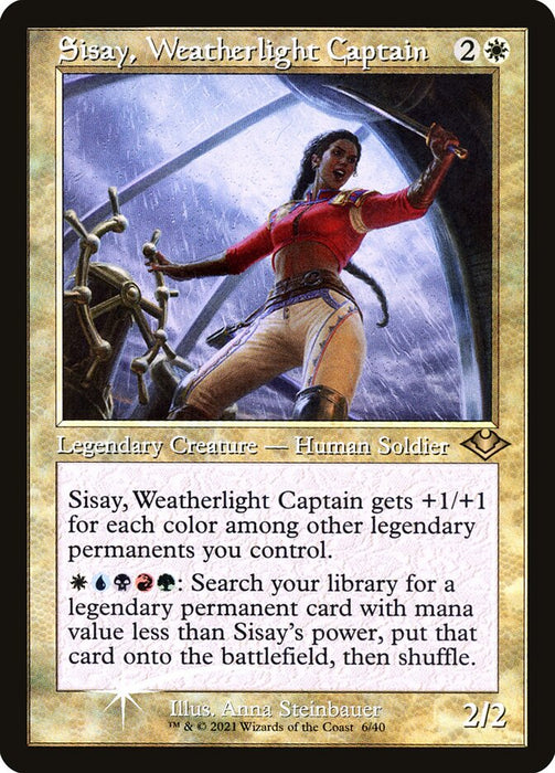 Sisay, Weatherlight Captain - Retro Frame  (Foil)