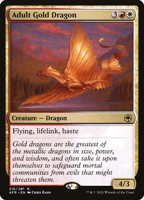 Adult Gold Dragon  (Foil)