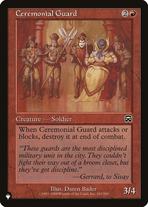 Ceremonial Guard - Retro Frame