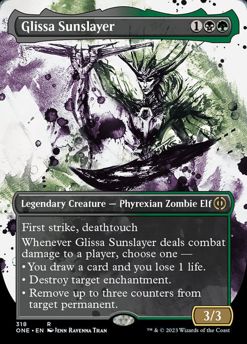 Glissa Sunslayer - Borderless - Showcase- Legendary- Inverted (Foil)