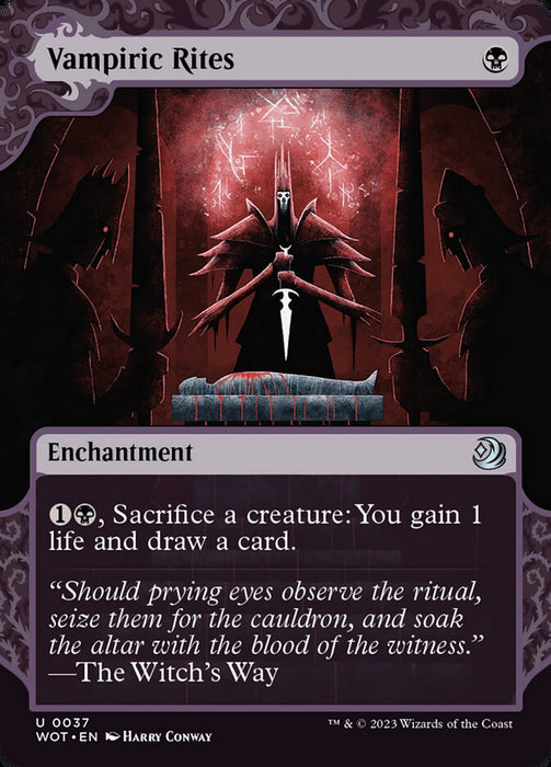 Vampiric Rites - Borderless - Showcase (Foil)