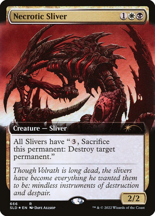 Necrotic Sliver - Extended Art (Foil)