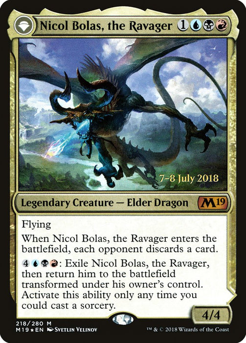 Nicol Bolas, the Ravager // Nicol Bolas, the Arisen  - Originpwdfc - Legendary (Foil)