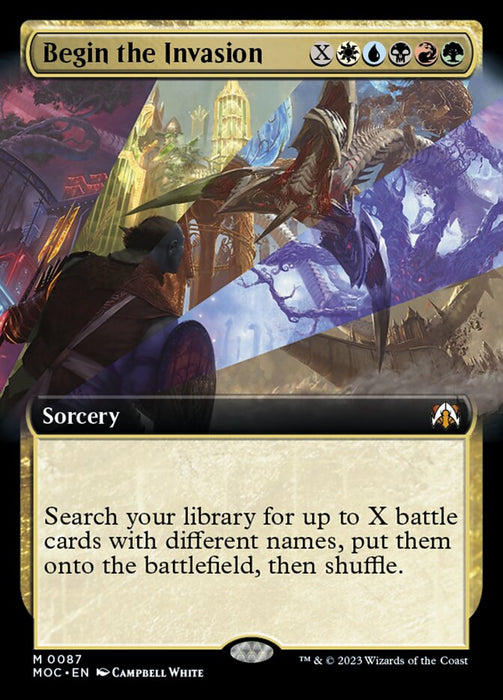 Begin the Invasion - Extended Art- Extended Art (Foil)