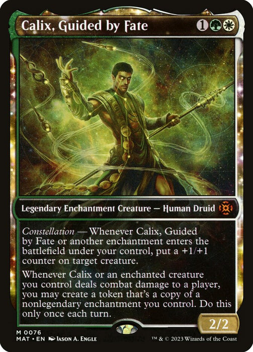 Calix, Guided by Fate - Showcase- Legendary- Inverted- Nyxtouched (Foil)