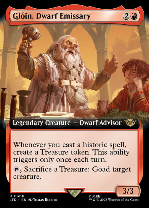 Glóin, Dwarf Emissary - Legendary- Extended Art
