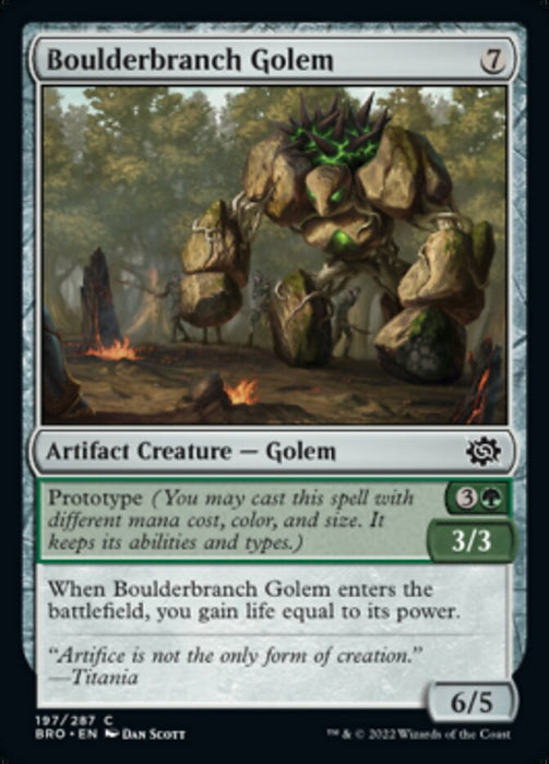 Boulderbranch Golem (Foil)